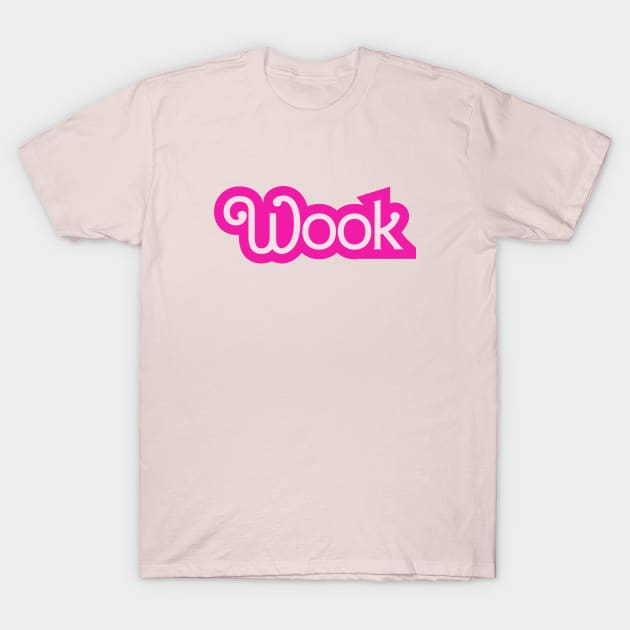 Wook Baby Doll Hot Pink Barbie Font T-Shirt by GypsyBluegrassDesigns